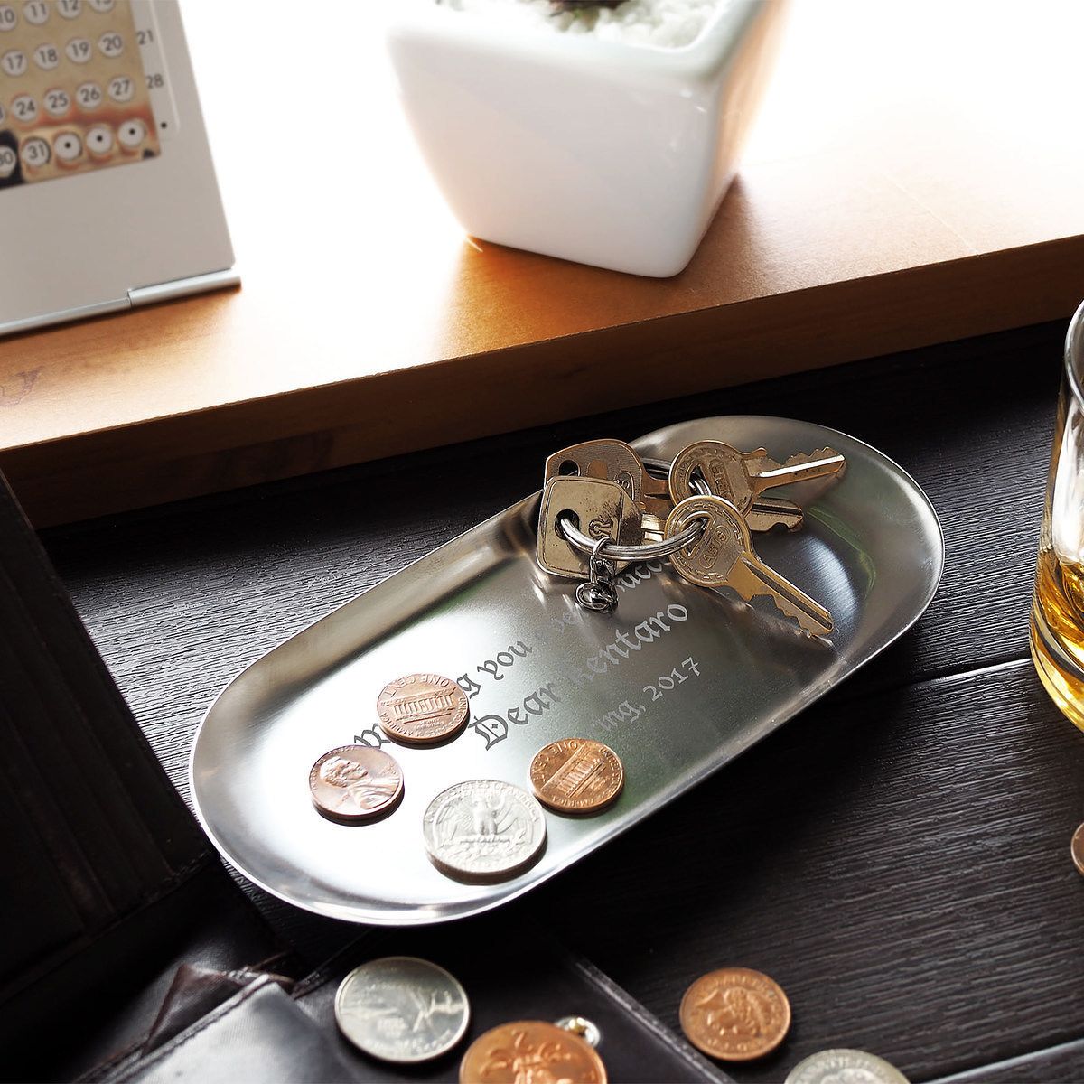 ステンレスキャッシュトレイ}