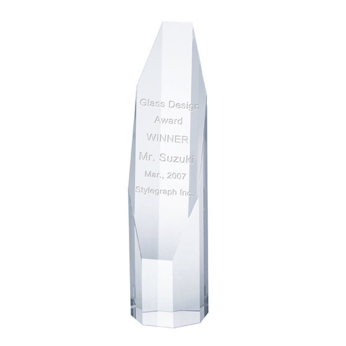 クリスタルトロフィー ヘキサプリズム