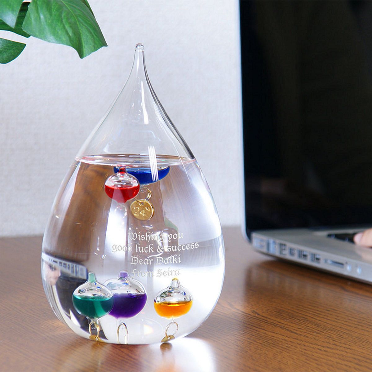 ガリレオ温度計 ドロップ L}