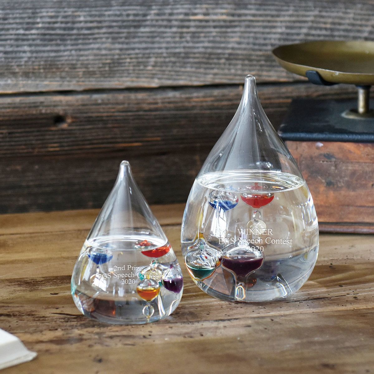 ガリレオ温度計 ドロップ L}