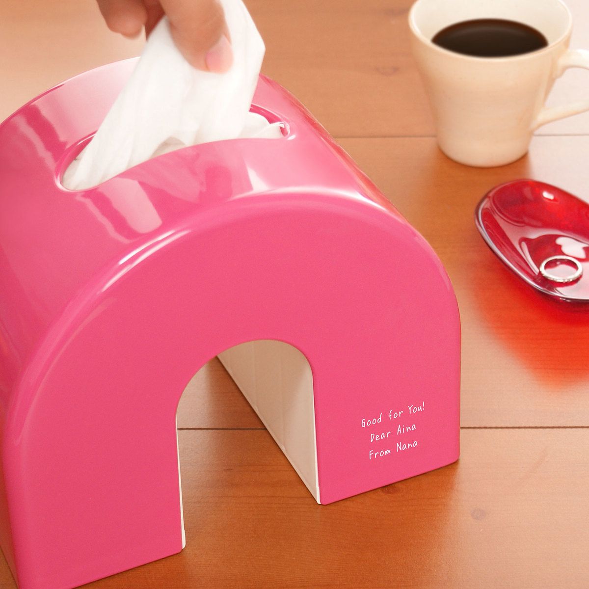 アーチティッシュケース ピンク}