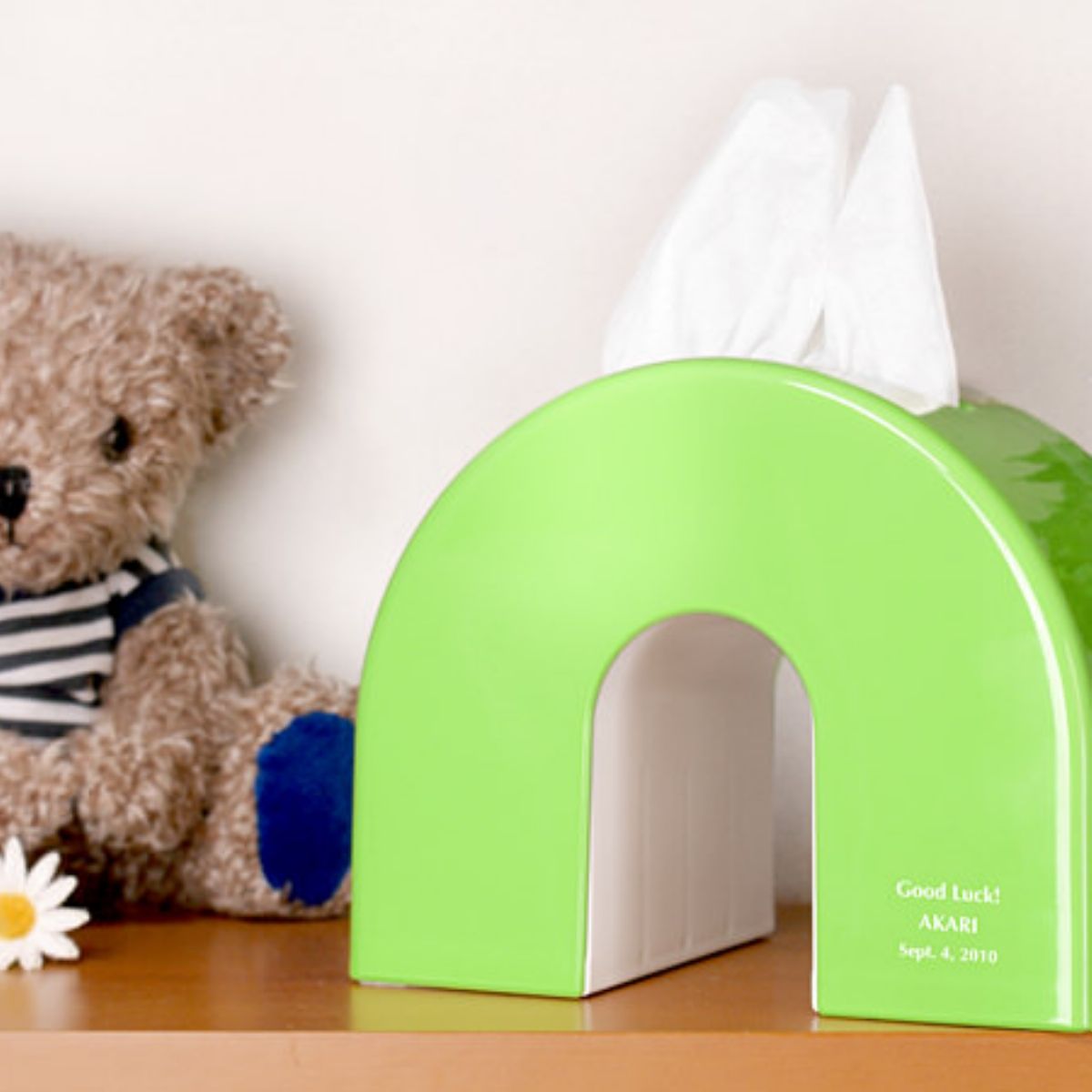 アーチティッシュケース グリーン}